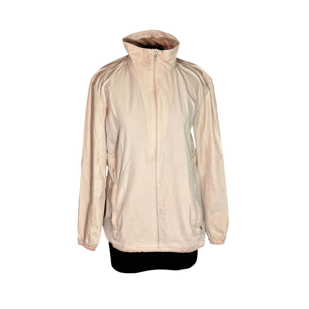 Hang Ten Womens Lightweight Beige Windbreaker Jacket  - Size S